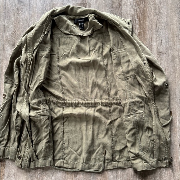 Forever 21 Olive Green Military Jacket - Picture 4 of 6